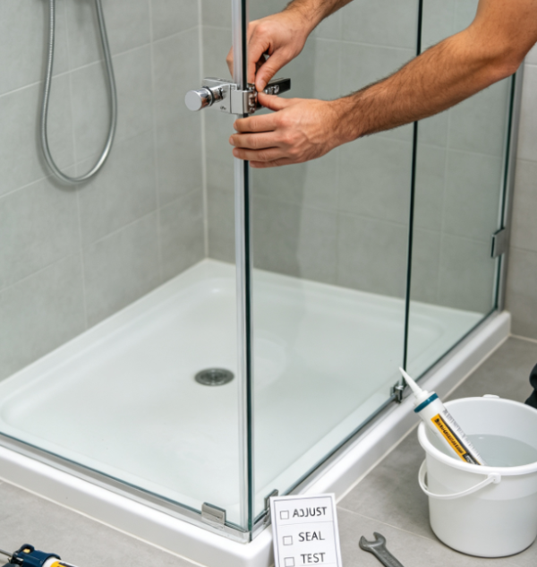 Complete Shower Enclosure Installation and Adjustment Package