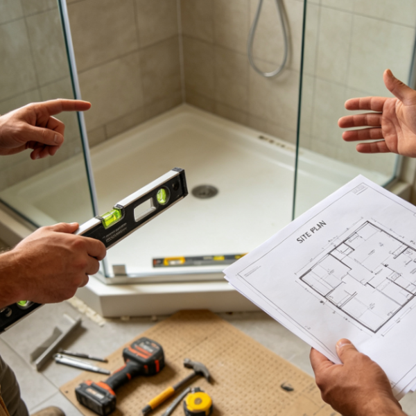 Shower Enclosure Installation and On-Site Coordination Package