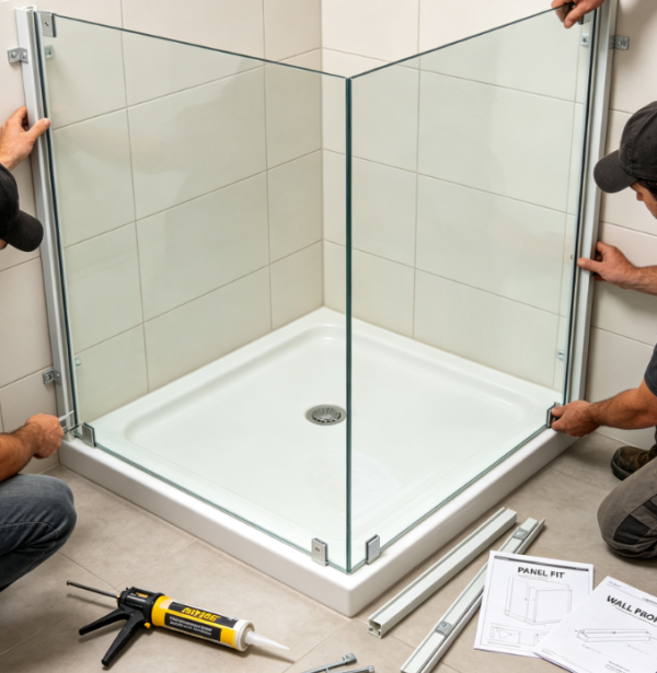 Basic Installation Service For Glass Shower Enclosures